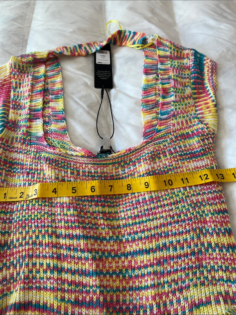 Fashion Nova Multicolor Fringe Knit Midi Dress - Picture 11 of 13